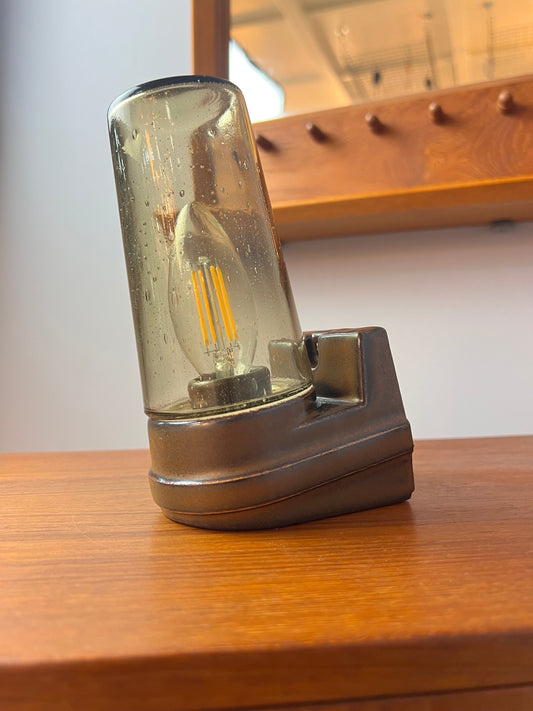 Wandlampe Modell 6080 Rauchglas von Sigvard Bernadotte für Ifö