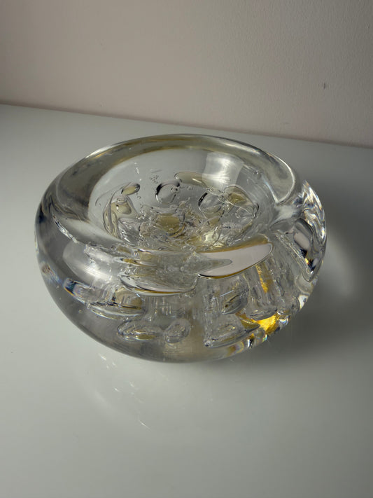 Schale Glas mit Einschlüssen aus Dänemark