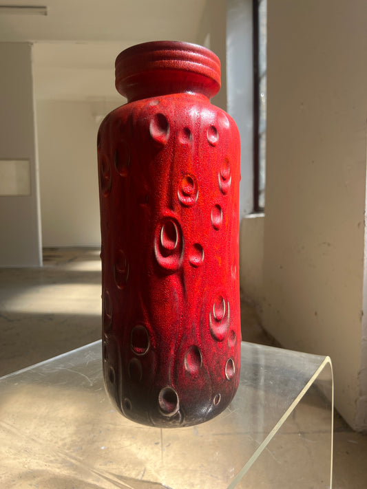 Bodenvase 288-40 rot von Scheurich West Germany