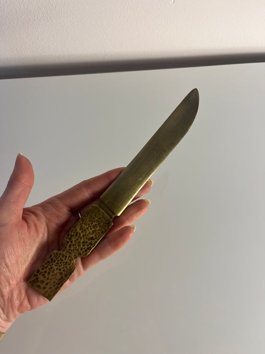 Brieföffner Messing aus Dänemark