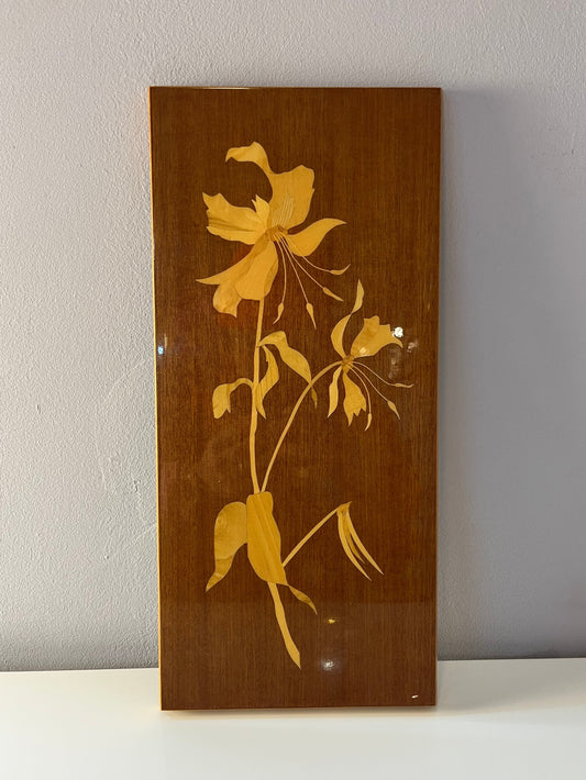 Intarsienbild Blumen