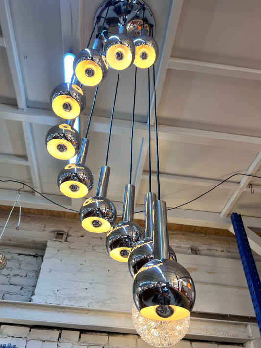 Kaskadenlampe 10-flammig Chrom von STAFF