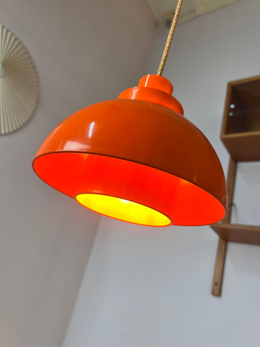 Hängelampe Minisol orange von K. Kewo für Nordisk Solar