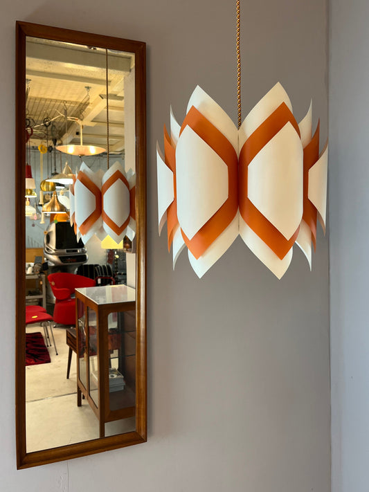 Hängelampe Ballet orange weiß von Lars Schiøler für P.J. Høyrup