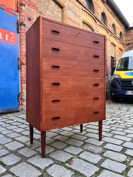 Kommode Teak mit Schloss aus Dänemark