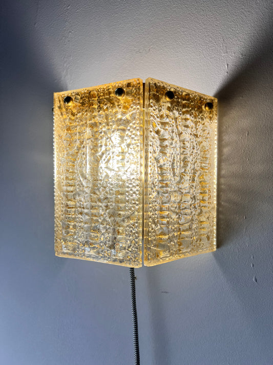 Wandlampe von Orrefors aus Schweden