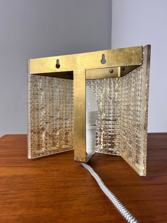 Wandlampe von Orrefors aus Schweden