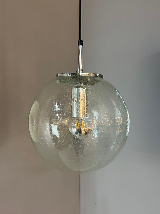 Kugellampe Einschlussglas Chrom von Glashütte Limburg