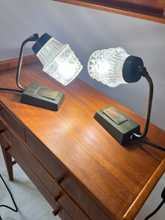 Set: 2x Tischlampe 50er