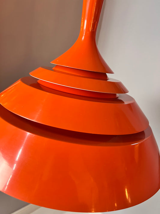 Hängelampe orange von Hans-Agne Jakobsson für Lyfa
