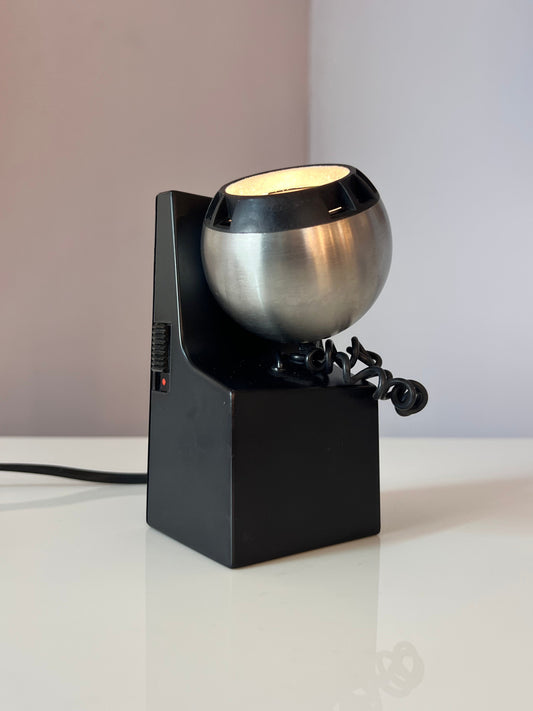 Tischlampe Modell 41701 schwarz silber mit Kugelkopf von Osram