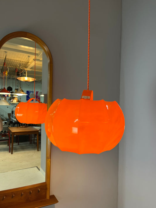 Hängelampe orange Kunststoff von Ilka Plast