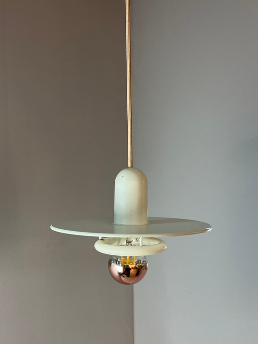 Hängelampe Optima weiß von Hans Due für Fog & Mørup