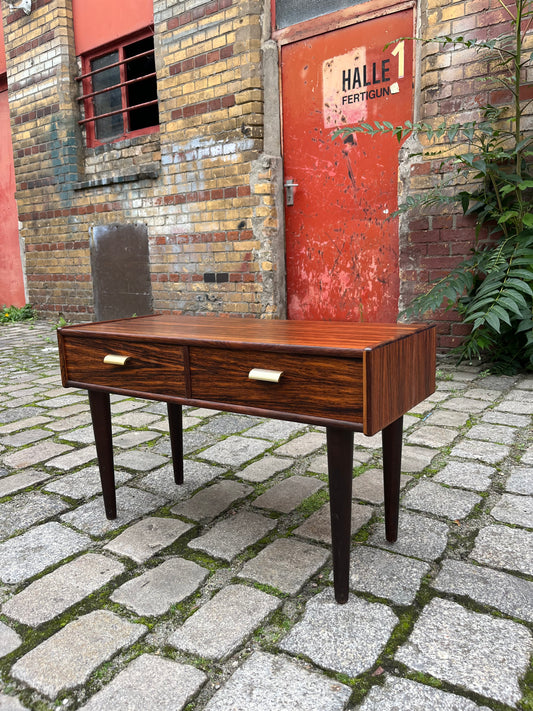 Lowboard Palisander mit Messinggriffen