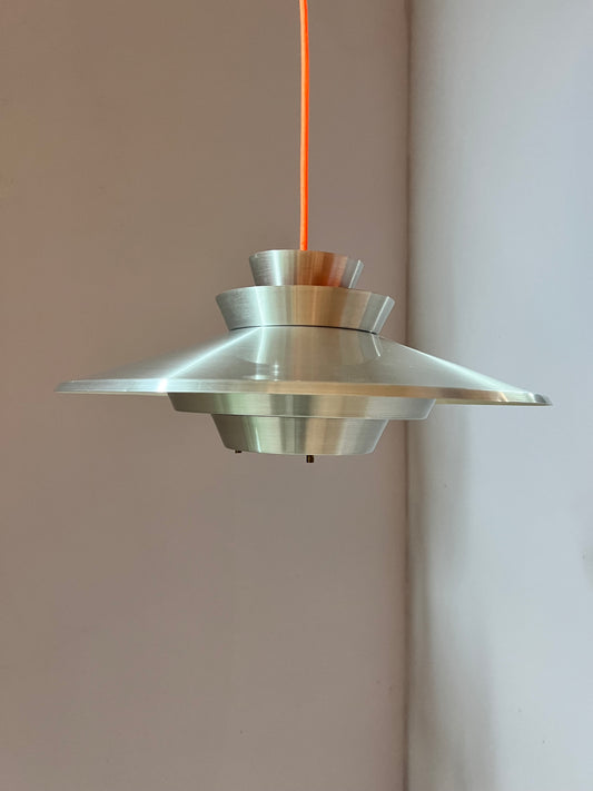 Lamellenlampe Søvaern silber orange von Carl Thore für Granhaga