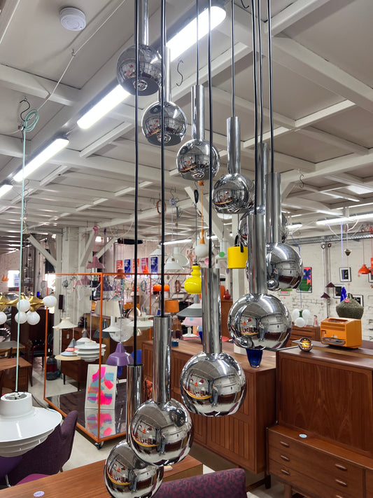 Kaskadenlampe 10-flammig Chrom von STAFF