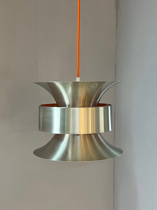 Lamellenlampe Diabolo silber orange von Carl Thore für Granhaga