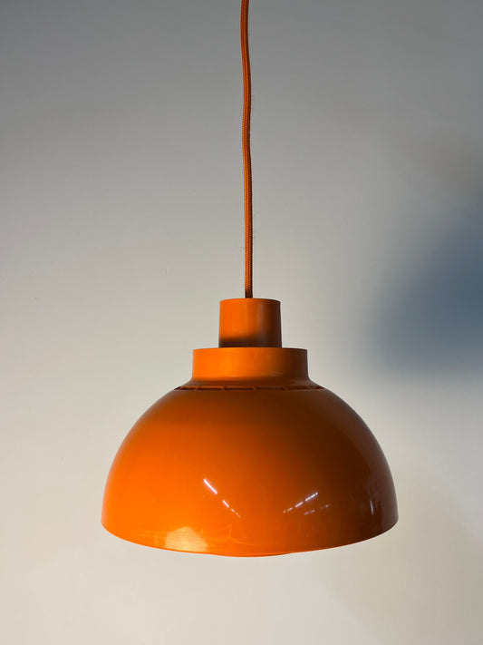 Hängelampen Minisol orange von K. Kewo für Nordisk Solar