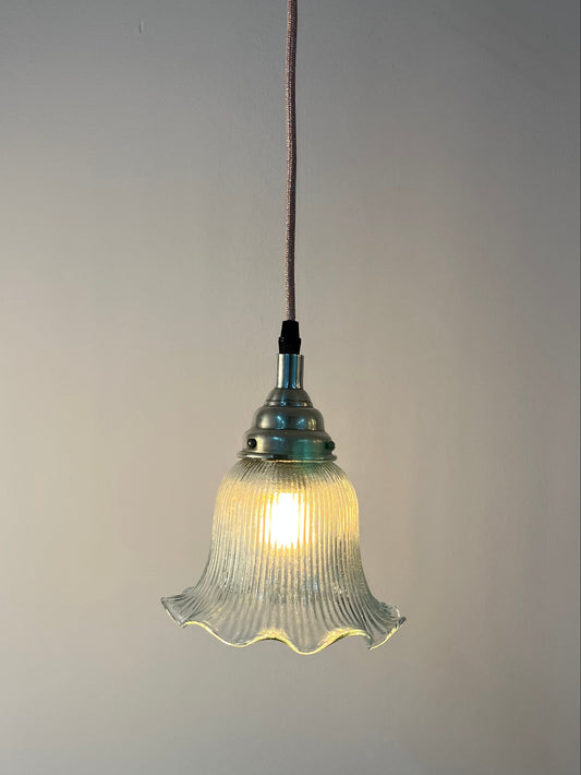 Blumenlampe Glas aus Dänemark