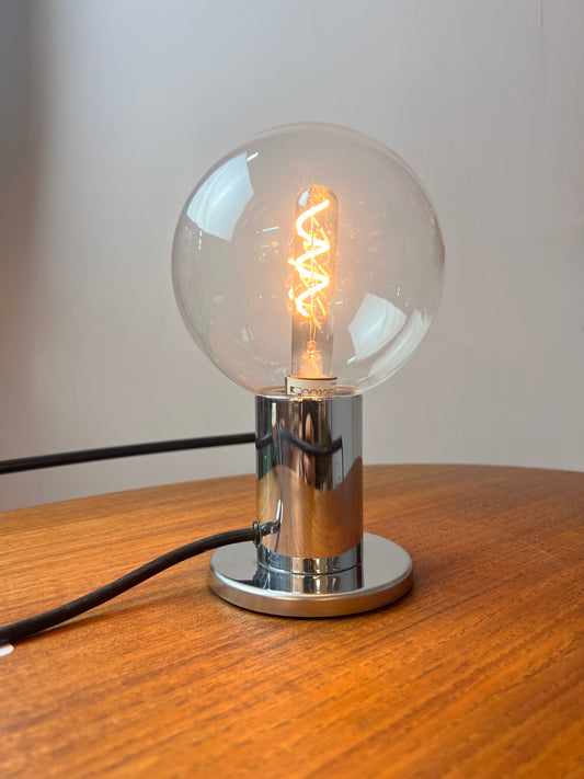 Tischlampe Big Globe Chrom von Motoko Ishii für STAFF