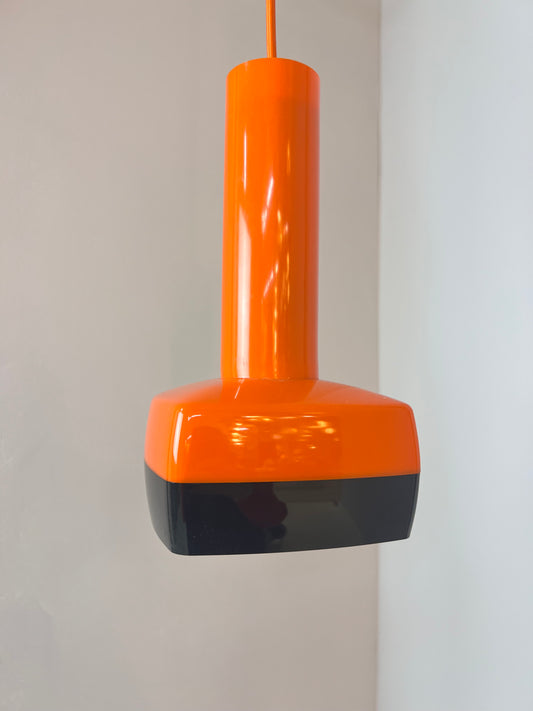 Hängelampe orange von Bent Karlby für Schrøder-Kemi