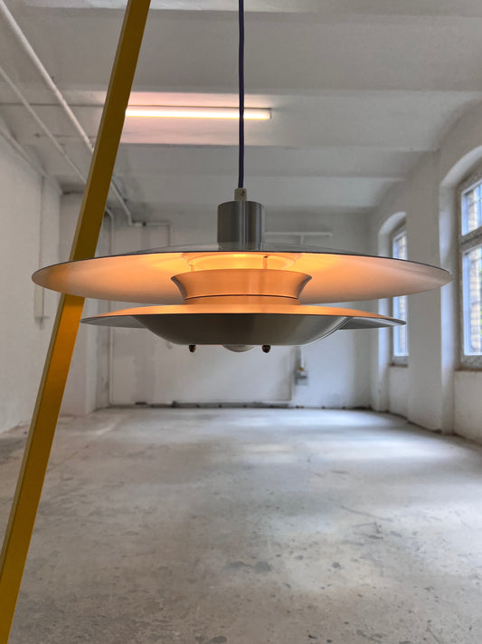 Lamellenlampe lila silber aus Dänemark