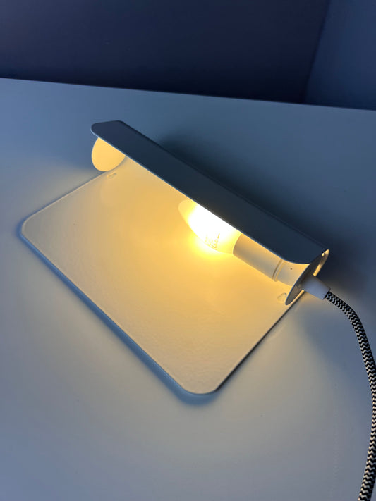 Wandlampe weiß Metall aus Dänemark