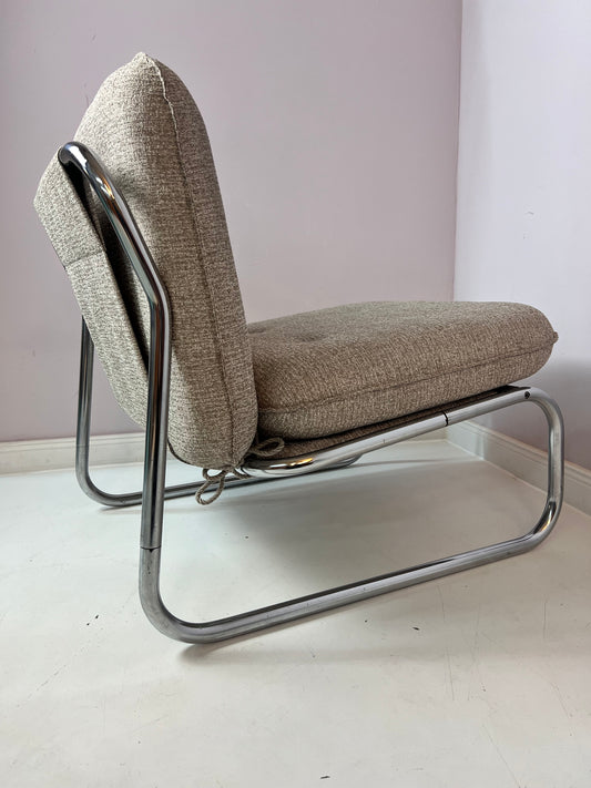 Sessel Halina beige Chrom von Hellerau