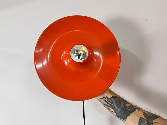 Wandlampe Diskus orange 33 cm von Charlotte Perriand für Honsel