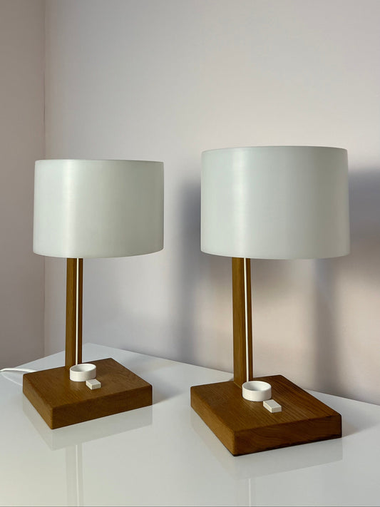 Schreibtischlampe weiß Eiche von Luxus Vittsjö