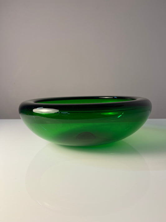 Schale 17792 grün Glas von Per Lütken für Holmegaard