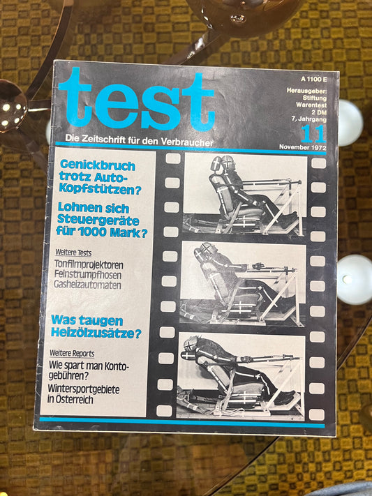 Stiftung Warentest Zeitschrift November 1972