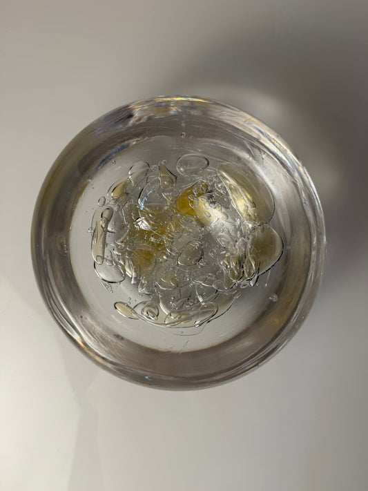 Schale Glas mit Einschlüssen aus Dänemark