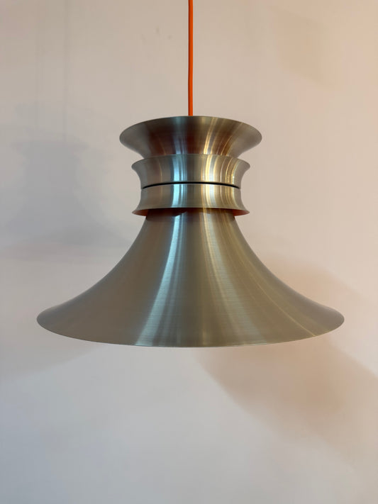 Hängelampe silber orange aus Dänemark