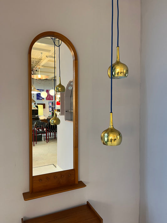 Hängelampe Messing von Hans-Agne Jokobsson