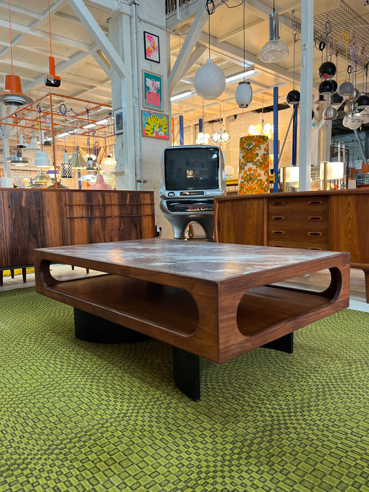 Couchtisch Marmor Teak