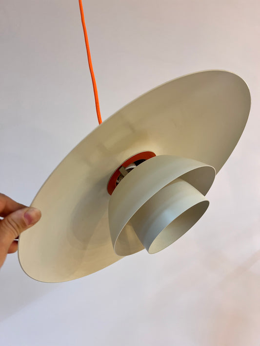 Lamellenlampe PH4 weiß von Poul Henningsen für Louis Poulsen