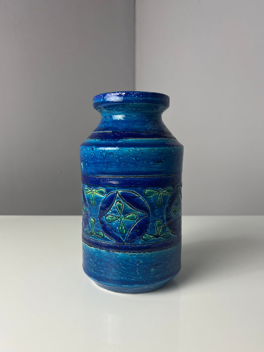 Vase Serie Rimini Blu von Aldo Londi für Bitossi