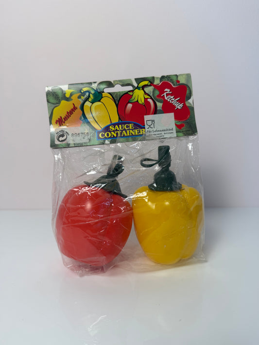 Paprika Flaschen für Ketchup & Senf