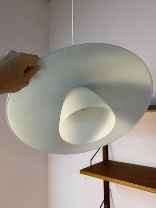 Lamellenlampe Typ T1648 Milchglas von Belid