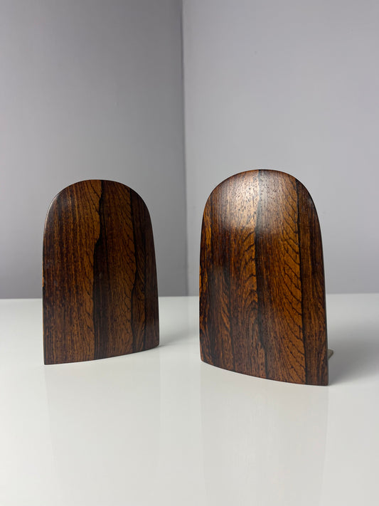 Set: 2x abgerundete Buchstütze Palisander