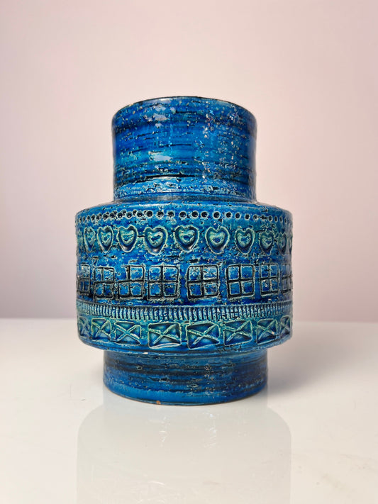 Vase Serie Rimini Blu von Aldo Londi für Bitossi