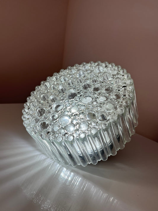 Wand-/ Deckenlampe Kristallglas mit schwarzem Sockel von STAFF