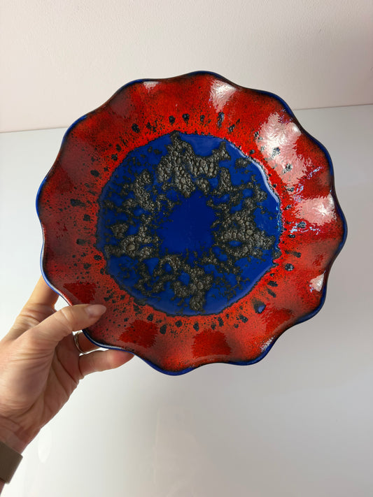 Schale 230-27 Fat Lava blau rot von Dümler & Breiden