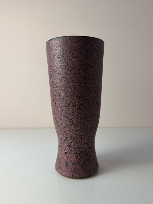 Vase lila von Siegfried Gramann für Töpferhof Römhild