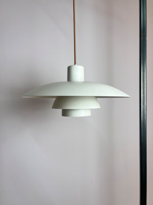 Lamellenlampe PH4/3 weiß von Poul Henningsen für Louis Poulsen