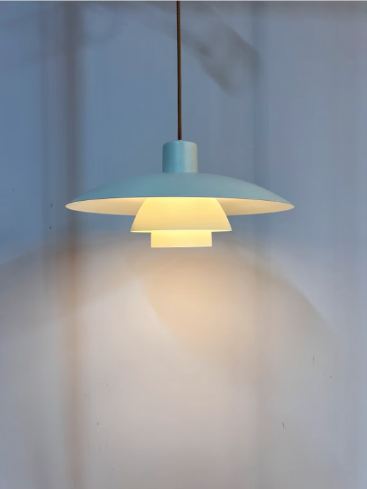 Lamellenlampe PH4/3 weiß von Poul Henningsen für Louis Poulsen