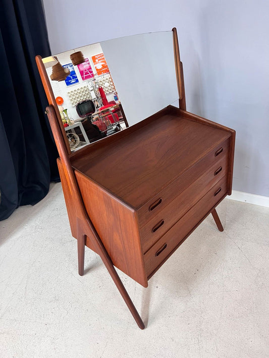 Schminktisch Teak mit Spiegel von Svend Aage Madsen