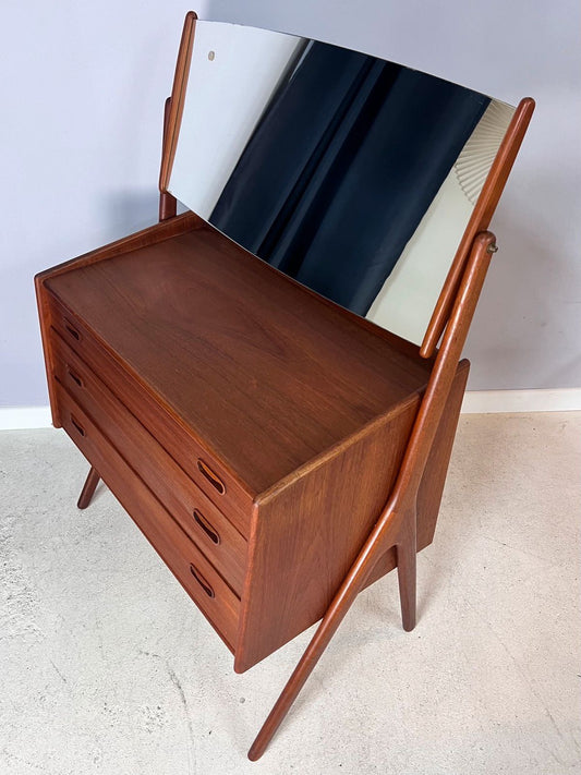 Schminktisch Teak mit Spiegel von Svend Aage Madsen