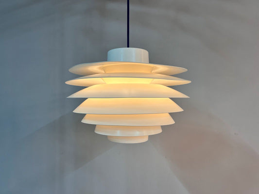 Lamellenlampe Modell Verona weiß von Svend Middelboe für Thorn